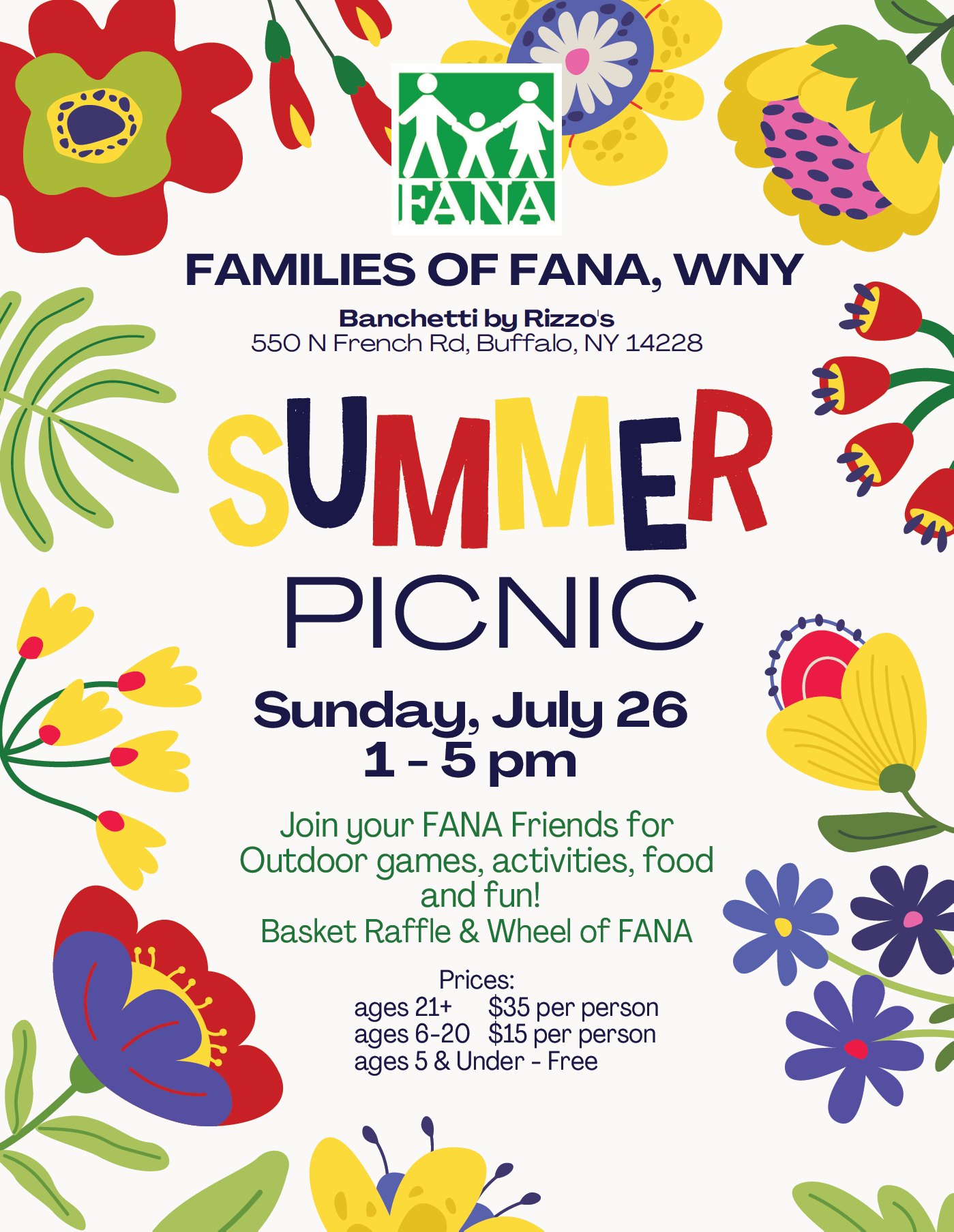 FANA Picnic 2026 Flyer